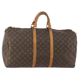 LOUIS VUITTON Monogram Keepall 50 Borsa Boston M41426 LV Auth 179406