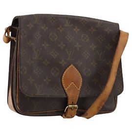 LOUIS VUITTON Borsa a tracolla Monogram Cartouchiere GM M51252 LV Auth 180709