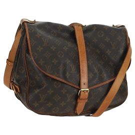 LOUIS VUITTON Borsa a Spalla Monogram Saumur 35 M42254 LV Auth am11646A