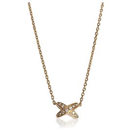 Pendente Jeux de Liens in oro giallo e diamanti, piccolo modello Chaumet