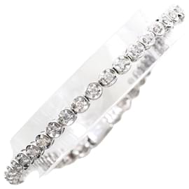 Autre Marque Bracciale con charm in oro bianco 18K con diamanti