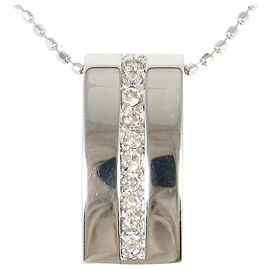 Autre Marque Collana in oro bianco 18K con diamante