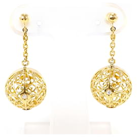 Orecchini a clip in oro giallo 18K con diamanti - Autre Marque