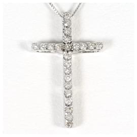 Autre Marque Elegante Halskette aus 18K Weißgold und Diamanten