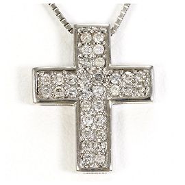 Autre Marque Elegante collar de oro blanco de 18K con diamante