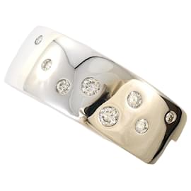 Autre Marque 18K Weißgold-Ring mit Diamant
