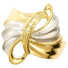 Autre Marque PT900 Platin- und 18K Gelbgold Ring