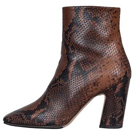 Botas de cano curto em couro com estampa animal Jimmy Choo Tam 37 Seminovas