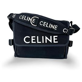 Céline Celine Logo Trekking Messenger Bag Nylon Small