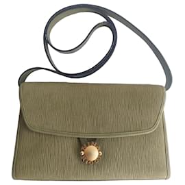 Borsa a tracolla Nina Ricci in pelle testurizzata verde