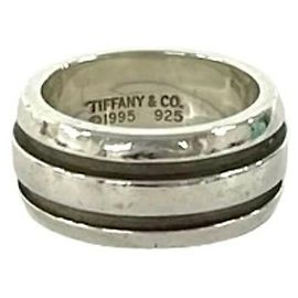 Tiffany & Co Tiffany Grooved Double Line Band Ring
