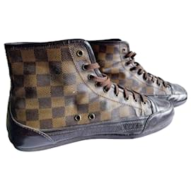 Louis Vuitton Damier Ebene High-Top Sneaker