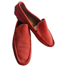 Fairmount Mocassini da guida in scamosciato rosso
