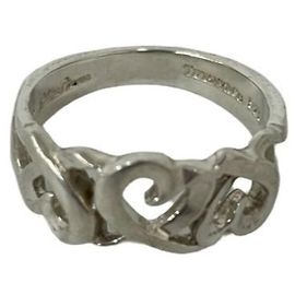 Tiffany & Co Tiffany Vintage Loving Heart Ring aus Silber 925
