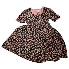 Vestido Floral Negro y Rosa Be Blumarine