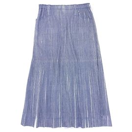 Issey Miyake Falda de poliéster plisada PLEATS PLEASE Denim Transfer