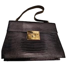 Coccinelle Handtasche aus dunkelblauem Prägeleder - Autre Marque