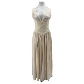 Autre Marque Miss Circle Spitzenkleid Creme XS