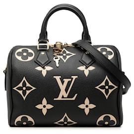 Louis Vuitton Monogram Empreinte Bicolor Speedy Bandoulière 25