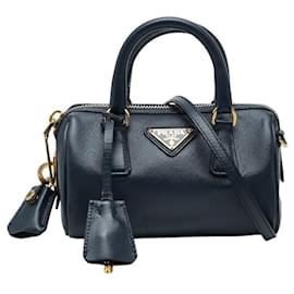 Mini borsa a mano con placca logo Triangle Prada