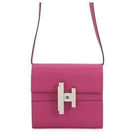 Hermès Borsa portafoglio a tracolla Hermes Cinetic To Go in Rose Purple