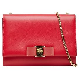 Borsa a mano Salvatore Ferragamo in pelle rossa