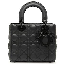 Dior Schwarz Small Ultra Matte Kalbsleder Cannage My ABCDior Lady Dior