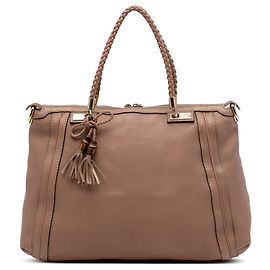 Borsa Tote Convertible Bella in pelle di vitello marrone Gucci