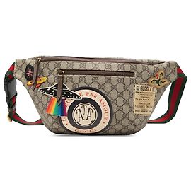 Borsa a tracolla Gucci Beige GG Supreme Courrier