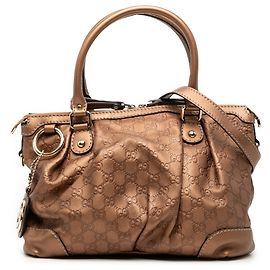 Borsa Gucci Marrone Guccissima Sukey
