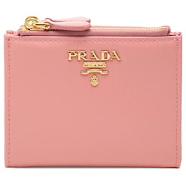 Cartera Bifold Prada Pink Vitello Move