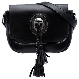 Saint Laurent Black Calfskin Kim Tassel Crossbody
