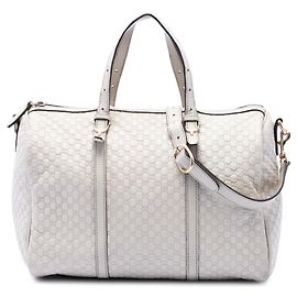 Borsa Boston Nice Microguccissima bianca Gucci