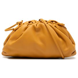 Bottega Veneta Borsa a tracolla The Mini Pouch in agnello marrone