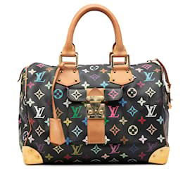 Louis Vuitton Black Monogram Multicolore Speedy 30