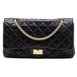 Chanel Black Quilted Aged Calfskin Reissue 2.55 Double Flap 227