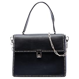 Valentino Rockstud Handtasche aus schwarzem Leder