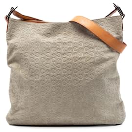 Céline Celine Gray C Macadam Suede Crossbody