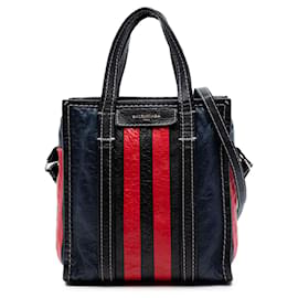 Balenciaga Bazar Shopper Satchel aus schwarzem Lammleder XS
