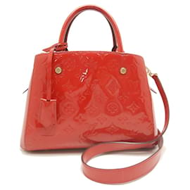 Borsa Louis Vuitton Vernis Montaigne BB in Cerise