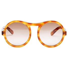 Chloé Maxi Round Oversized Sonnenbrille Light Havana