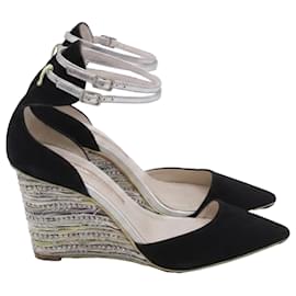 Zapatos de cuña Lexi con pedrería de Sophia Webster en ante negro - Sophia webster