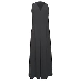 T by Alexander Wang V-Ausschnitt Gaucho Jumpsuit aus schwarzem Polyester