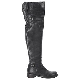 Botas altas Deron en cuero negro Jimmy Choo