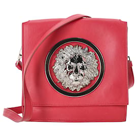 Borsa a tracolla Versus Versace Medusa Flap in pelle rossa