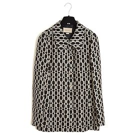 Gucci Geometrischer Strickblazer - Schwarz/Ecru