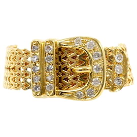 18K Gelbgold-Ring mit Diamant - Autre Marque