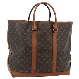 LOUIS VUITTON Monogram Sac Weekend GM Tote Bag M42420 LV Auth bs35134