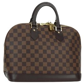 LOUIS VUITTON Borsa Damier Ebene Alma N51131 LV Auth am11651SAV