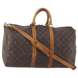 LOUIS VUITTON Monogram Keepall Bandouliere 45 Bolsa Boston M41418 LV Auth 179409